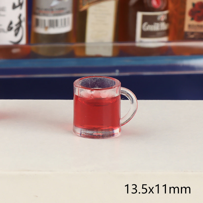 Wholesale Miniature Food Play Mini Red Wine Glass Accessories